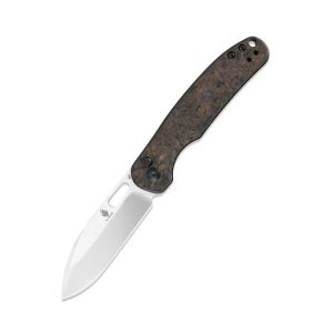 Kizer Ki3606A1 Azo HIC-CUP S35VN Blade Button Lock Knife Fatcarbon Handle