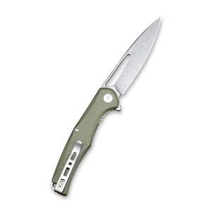 Sencut SA01A CITIUS Flipper & Manual Thumb Knife OD Green G10 Handle