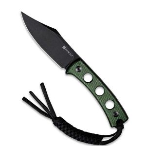 Sencut SA11C Waxahachie Fixed Blade Knife Green Micarta Handle