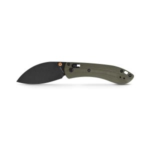 Vosteed Mini Nightshade A0207 Crossbar Lock Stonewash Blade Green G10 Handle