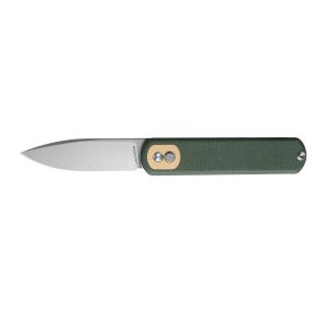 Vosteed Corgi CG3SVM3 Trek Lock and Green Micarta Handle