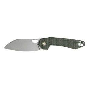 Vosteed Gator - Liner Lock and Frag Pattern Green Micarta Handle