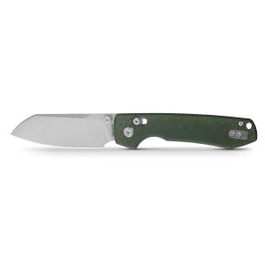 Vosteed Raccoon CB RCC32VWM4 Crossbar Lock Cleaver Blade Green Micarta Handle