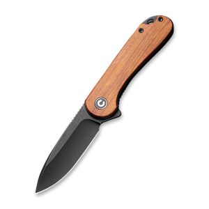 CIVIVI C907U Elementum Flipper Knife Wood Handle 2.96"