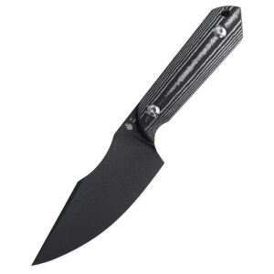 Kizer 1040 Harpoon Fixed Blade Knife Micarta Black