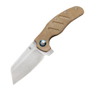 Kizer V5488C4 Sheepdog C01c XL Micarta Brown 3.94"