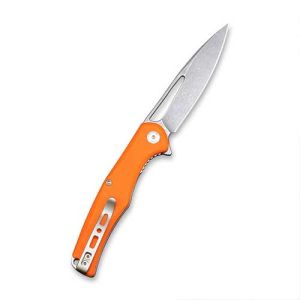 Sencut SA01C CITIUS Flipper & Manual Thumb Knife Orange G10 Handle