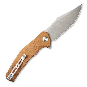 Sencut SA04D Episode Flipper Knife Brown Micarta Handle