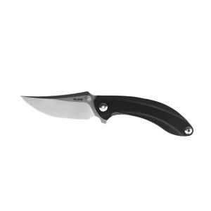 Ruike P155-B Flipper Folding Knife Black G10