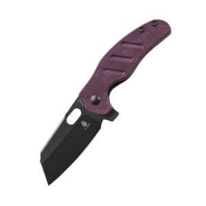 Kizer V3488A5 Mini Sheepdog C01c Liner lock Richlite Red 2.63"