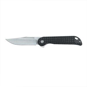 Vosteed Bellamy - Liner Lock and Frag Pattern Black Micarta Handle