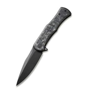 WE Knife WE20047B-1 Primoris Flipper Knife Carbon Fiber With Titanium Lock Side Handle
