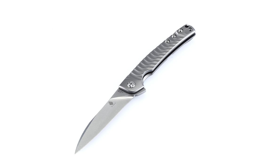 Kizer Ki3457A1 Splinter Frame Lock  Titanium Gray 3.375"