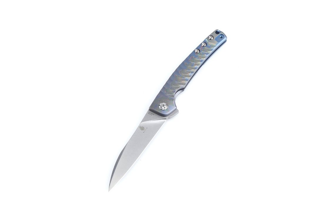 Kizer Ki3457A2 Splinter Frame Lock Titanium Blue 3.375"