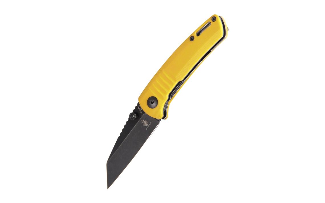 Kizer V2531N1 Shard G10 Yellow  2.25" Black Stonewash