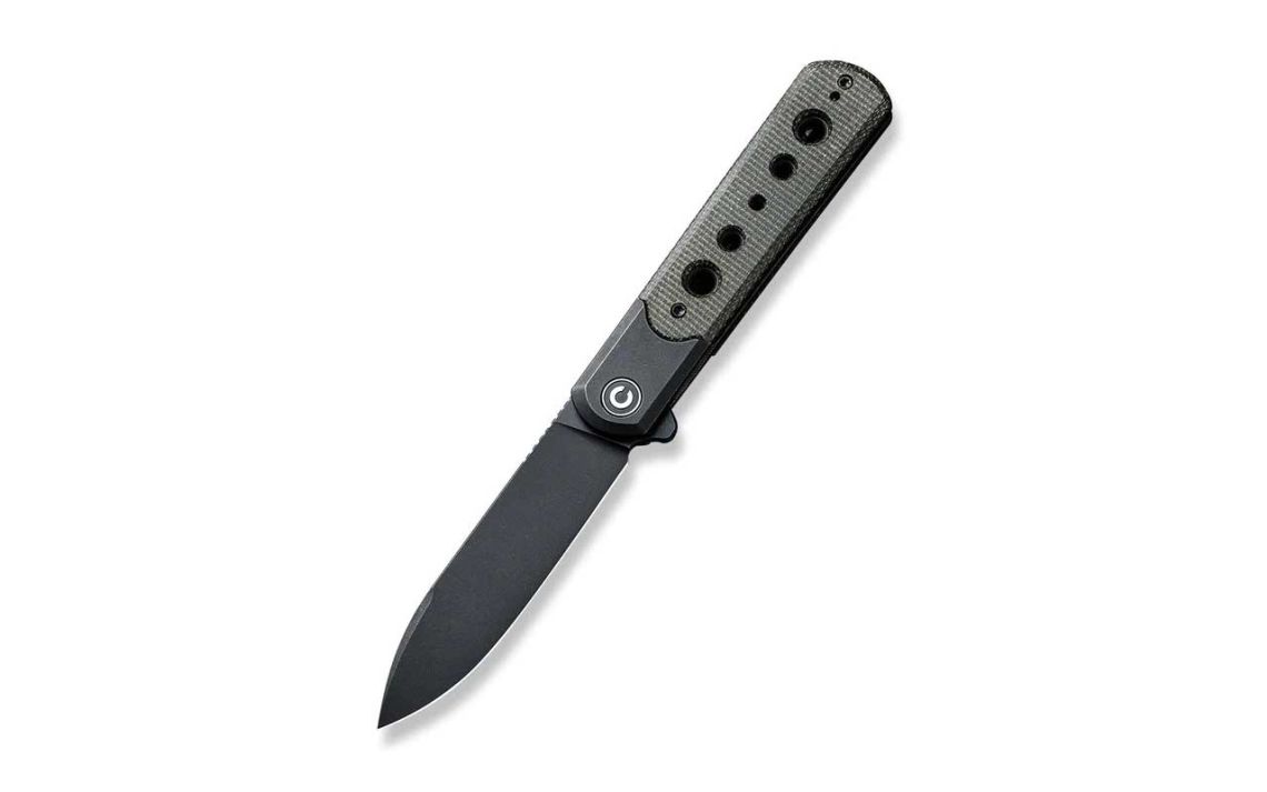 CIVIVI C20040D-1 Banneret Flipper Knife Stainless Steel Handle With Micarta Inlay