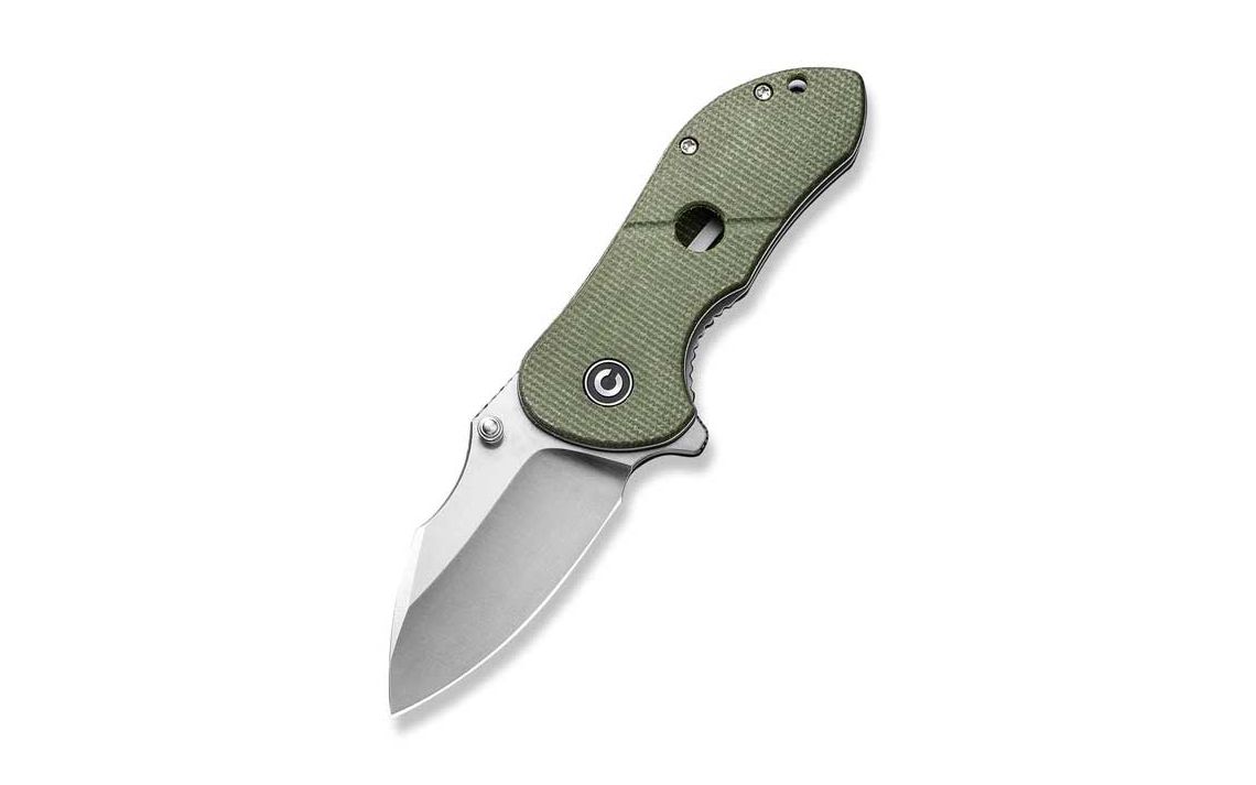 CIVIVI Gordo C22018C-2 Olive Canvas Micarta Handle Flipper Knife