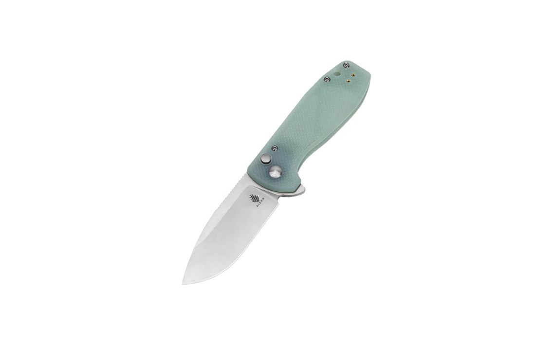 Kizer L3002A2 Amicus Button Lock G10 Handle