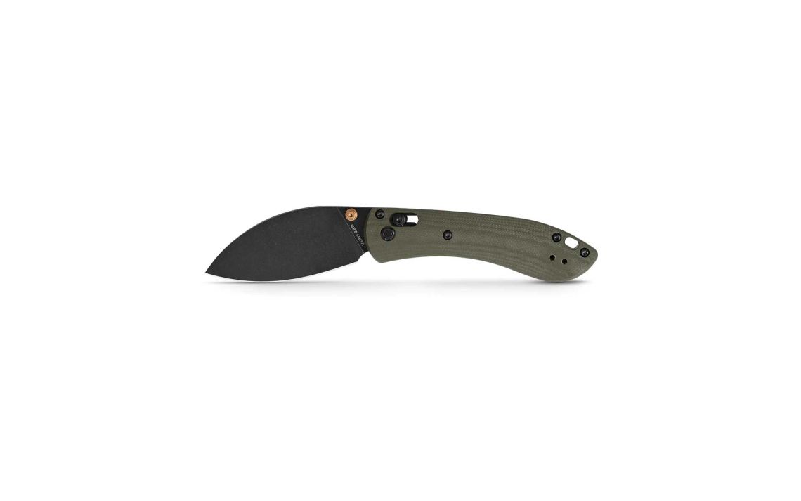 Vosteed Mini Nightshade A0207 Crossbar Lock Stonewash Blade Green G10 Handle