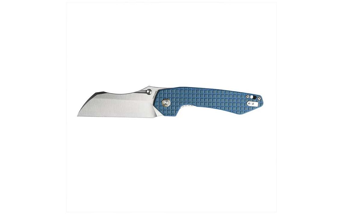 Vosteed Gator - Liner Lock and Frag Pattern Blue Micarta Handle